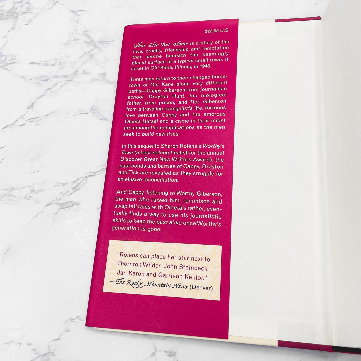 What Else But Home by Sharon Rolens SIGNED! [FIRST EDITION] 2003 • Bridge Works