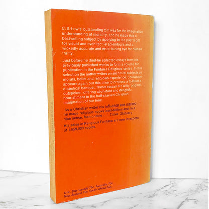 Screwtape Proposes a Toast & Other Pieces by C.S. Lewis [1971 PAPERBACK]