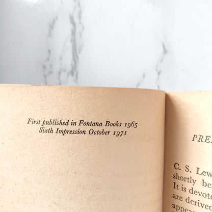 Screwtape Proposes a Toast & Other Pieces by C.S. Lewis [1971 PAPERBACK]