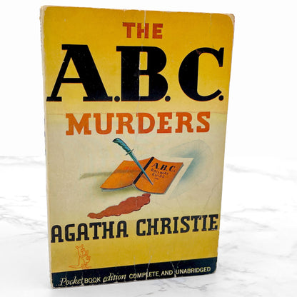 The ABC Murders by Agatha Christie [FIRST PAPERBACK EDITION] 1941 • Pocket Books • Poirot #13