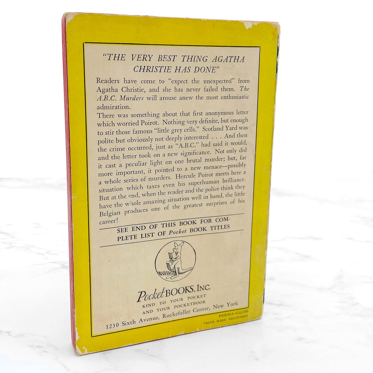 The ABC Murders by Agatha Christie [FIRST PAPERBACK EDITION] 1941 • Pocket Books • Poirot #13