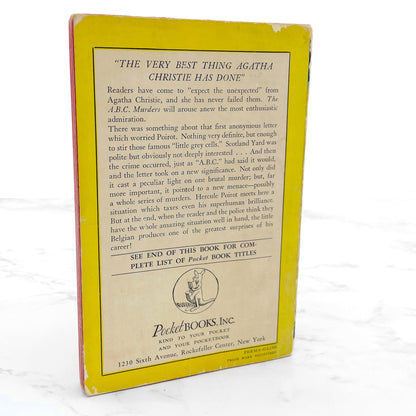 The ABC Murders by Agatha Christie [FIRST PAPERBACK EDITION] 1941 • Pocket Books • Poirot #13