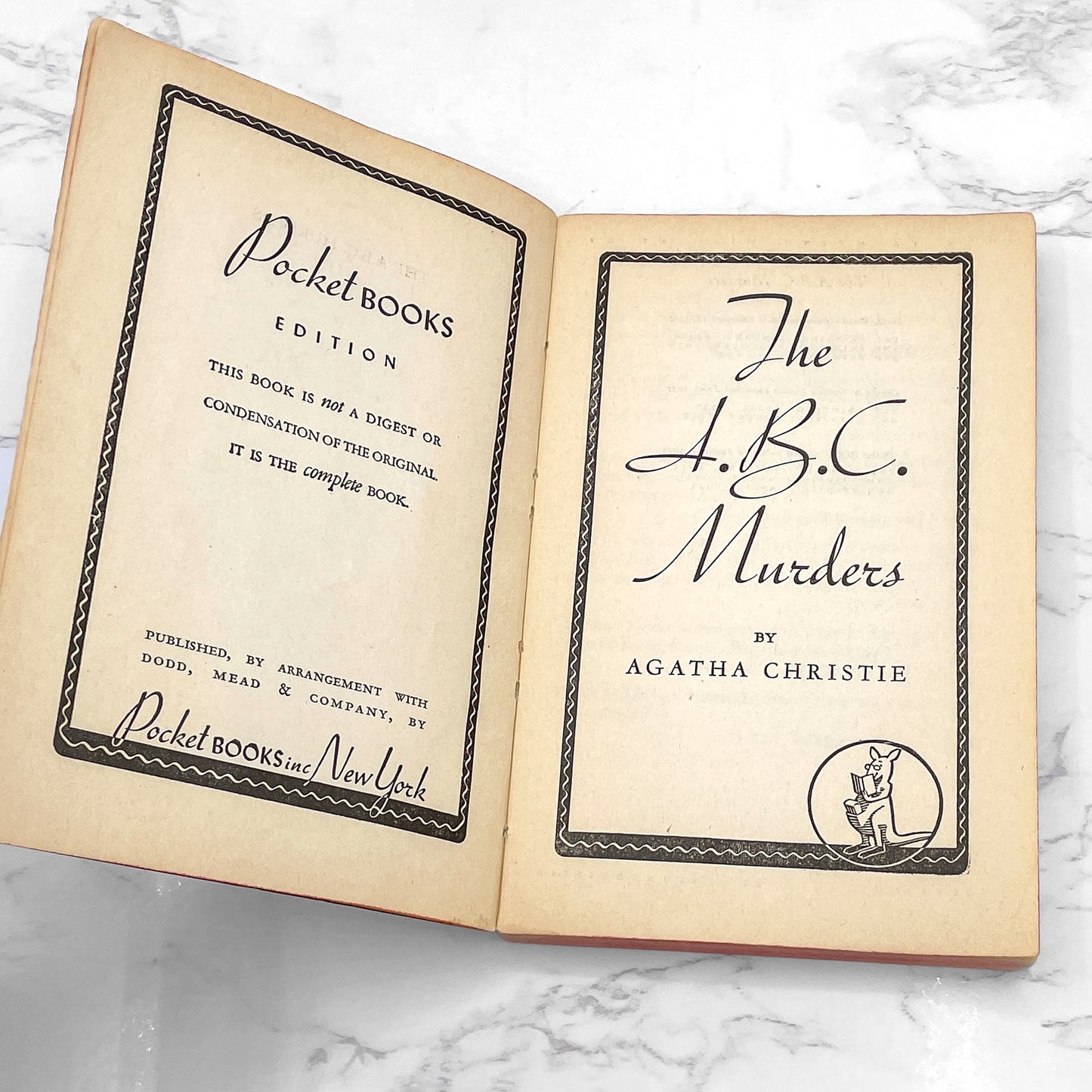 The ABC Murders by Agatha Christie [FIRST PAPERBACK EDITION] 1941 • Pocket Books • Poirot #13