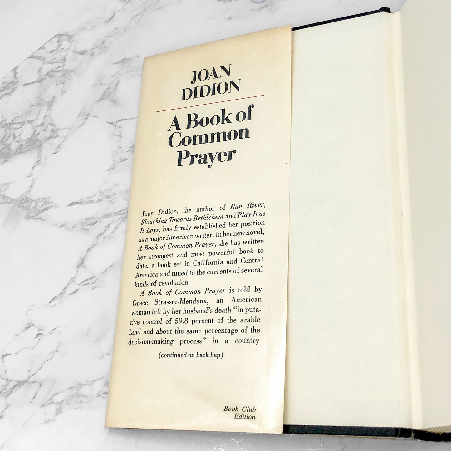 A Book of Common Prayer by Joan Didion [1977 HARDCOVER] • Simon & Schuster