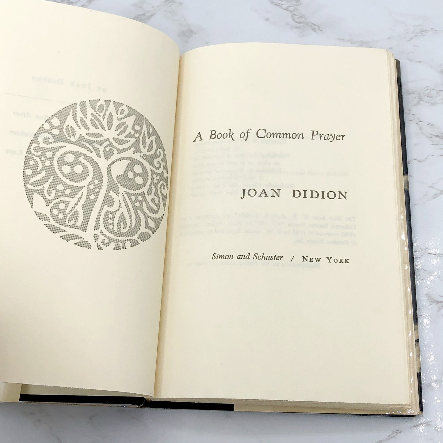 A Book of Common Prayer by Joan Didion [1977 HARDCOVER] • Simon & Schuster