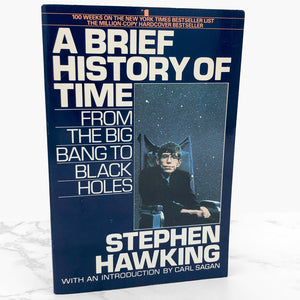 A Brief History of Time by Stephen Hawking [FIRST PAPERBACK EDITION] 1990 • Bantam