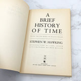 A Brief History of Time by Stephen Hawking [FIRST PAPERBACK EDITION] 1990 • Bantam