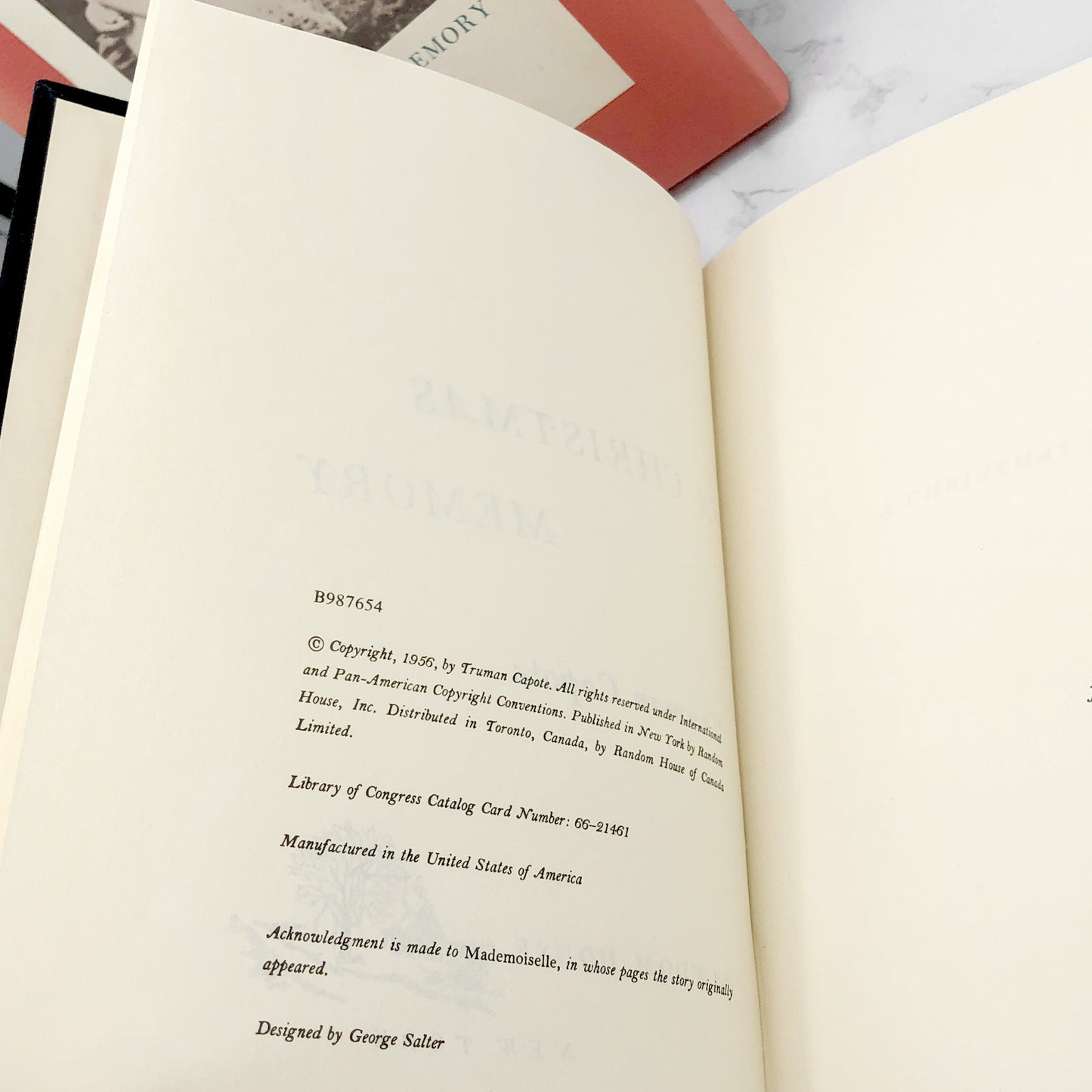 A Christmas Memory by Truman Capote [ANTIQUE HARDCOVER + SLIPCASE] • 1966 • Random House