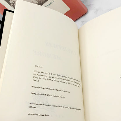 A Christmas Memory by Truman Capote [ANTIQUE HARDCOVER + SLIPCASE] • 1966 • Random House