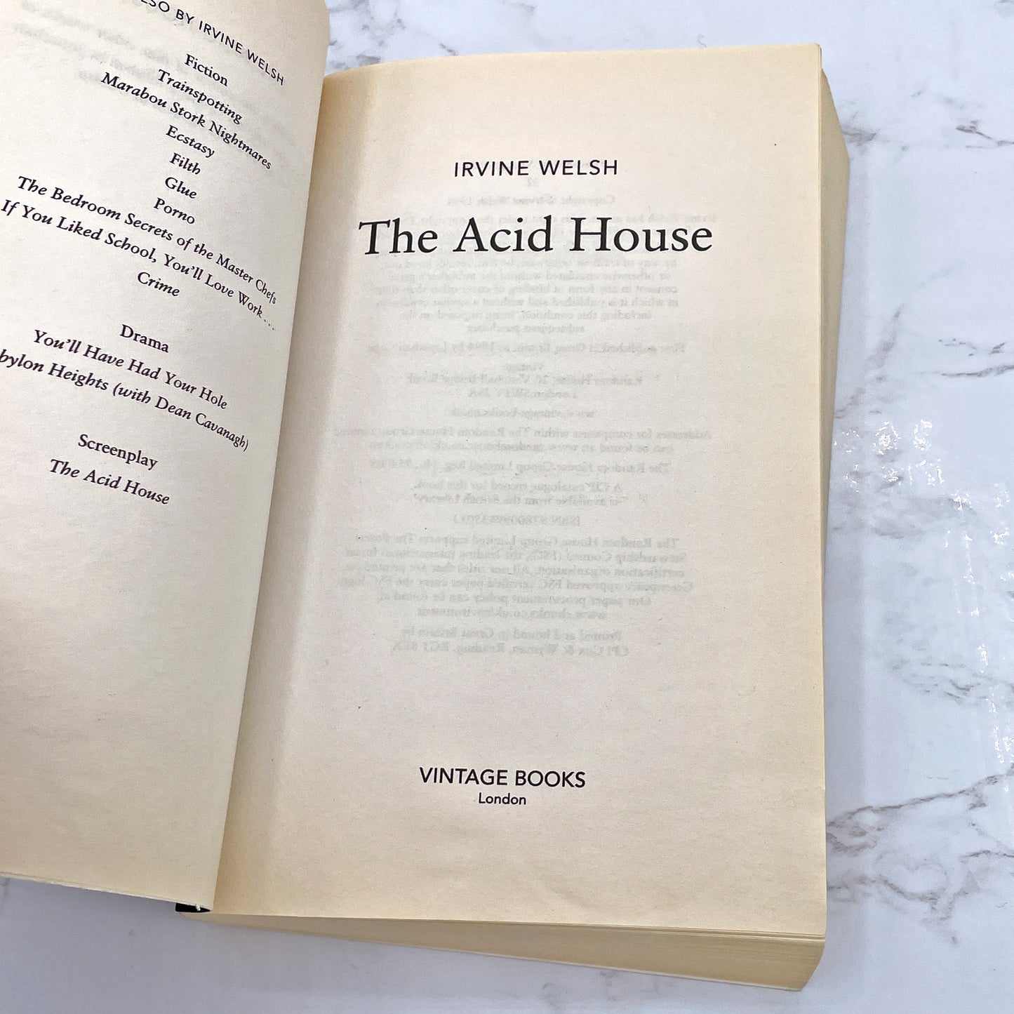 The Acid House by Irvine Welsh [U.K TRADE PAPERBACK RE-ISSUE] 2009 • Vintage Books
