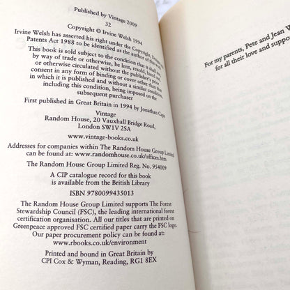 The Acid House by Irvine Welsh [U.K TRADE PAPERBACK RE-ISSUE] 2009 • Vintage Books