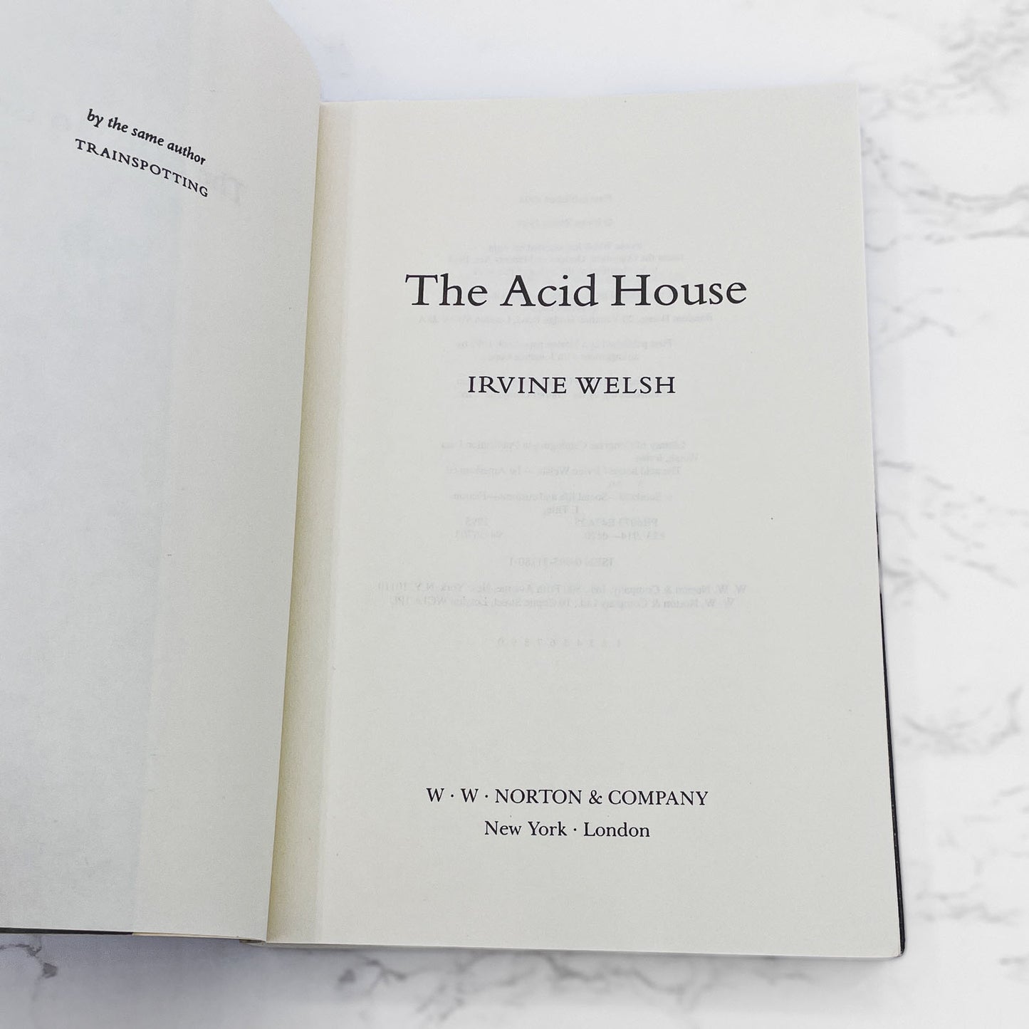 The Acid House by Irvine Welsh [U.S. FIRST EDITION • FIRST PRINTING] 1995 • W.W. Norton