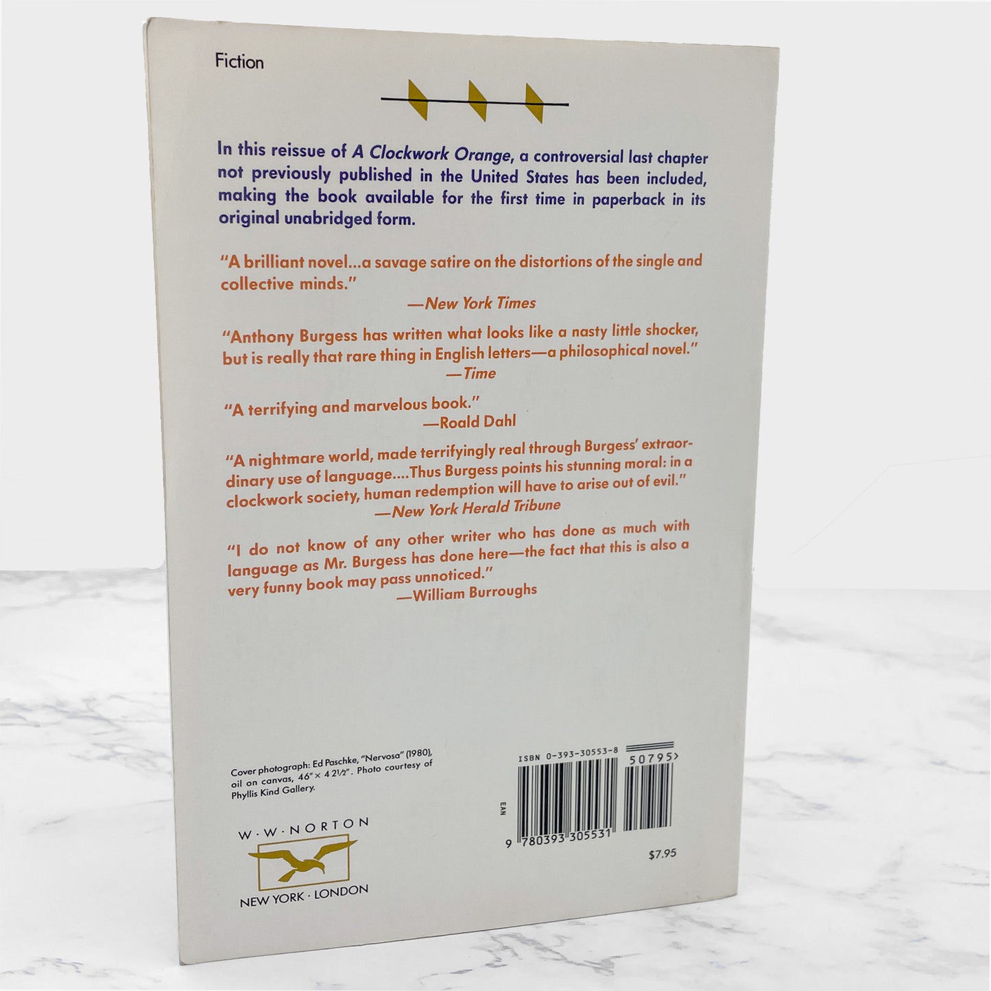 A Clockwork Orange by Anthony Burgess [TRADE PAPERBACK] 1987 • W.W. Norton & Co.