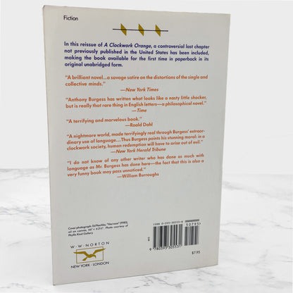 A Clockwork Orange by Anthony Burgess [TRADE PAPERBACK] 1987 • W.W. Norton & Co.