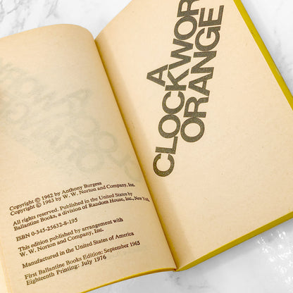A Clockwork Orange by Anthony Burgess [1976 PAPERBACK] • Ballantine