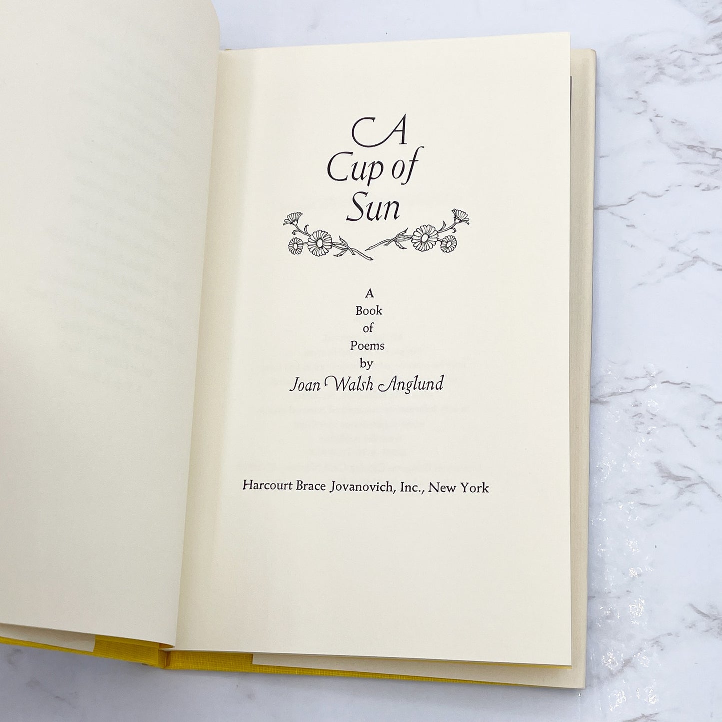 A Cup of Sun: A Book of Poems by Joan Walsh Anglund [FIRST EDITION] 1967 • Harcourt Brace