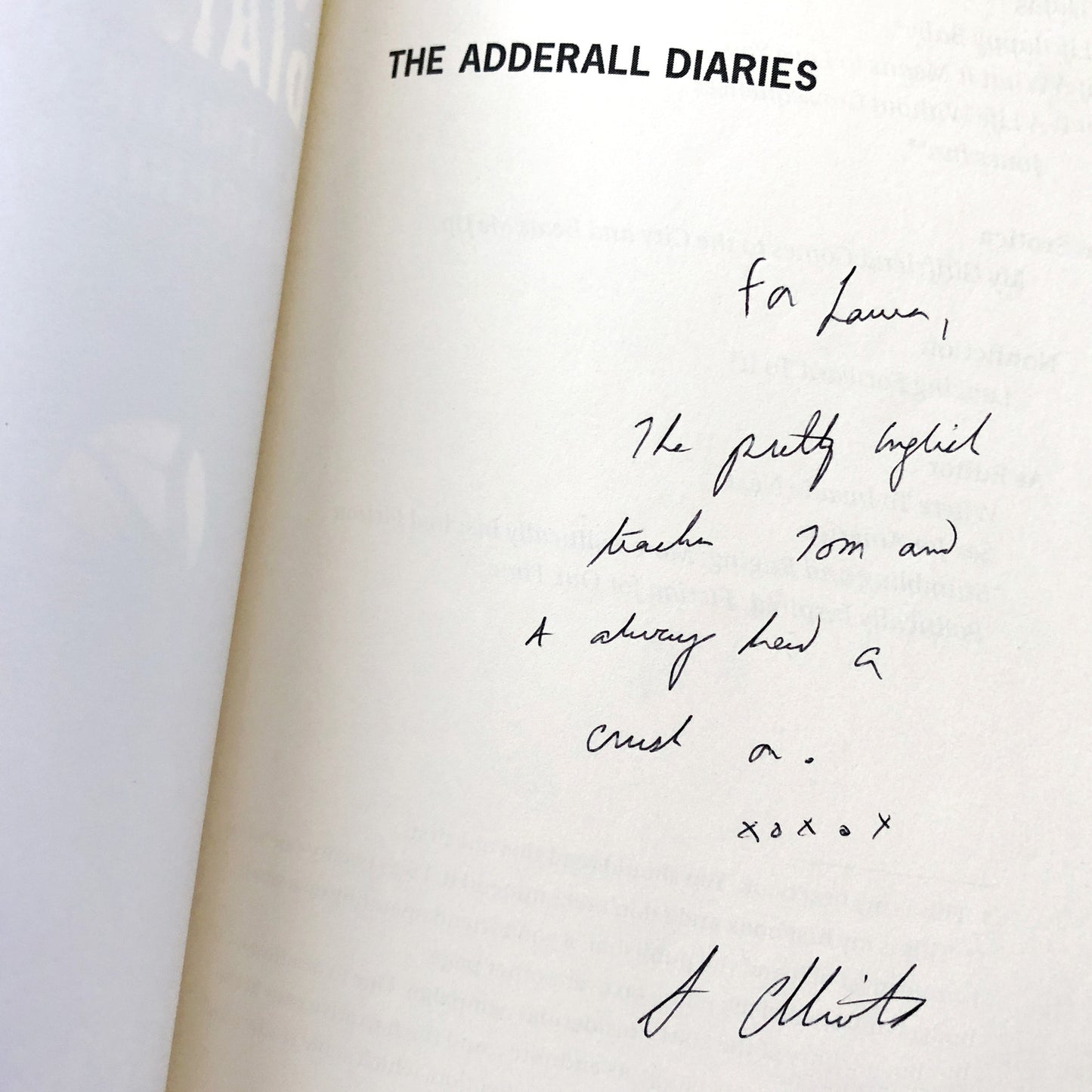 The Adderall Diaries by Stephen Elliott SIGNED! [UNCORRECTED PROOF] 2009 • Graywolf