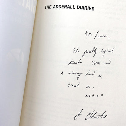 The Adderall Diaries by Stephen Elliott SIGNED! [UNCORRECTED PROOF] 2009 • Graywolf