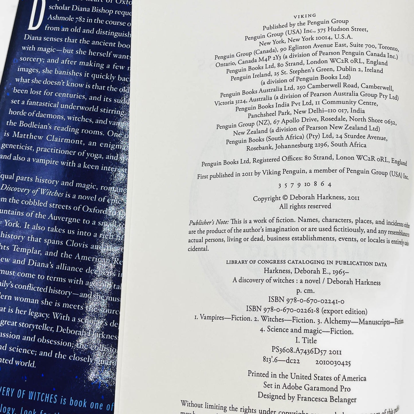 A Discovery of Witches by Deborah Harkness [U.S. FIRST EDITION] 2011 • Viking