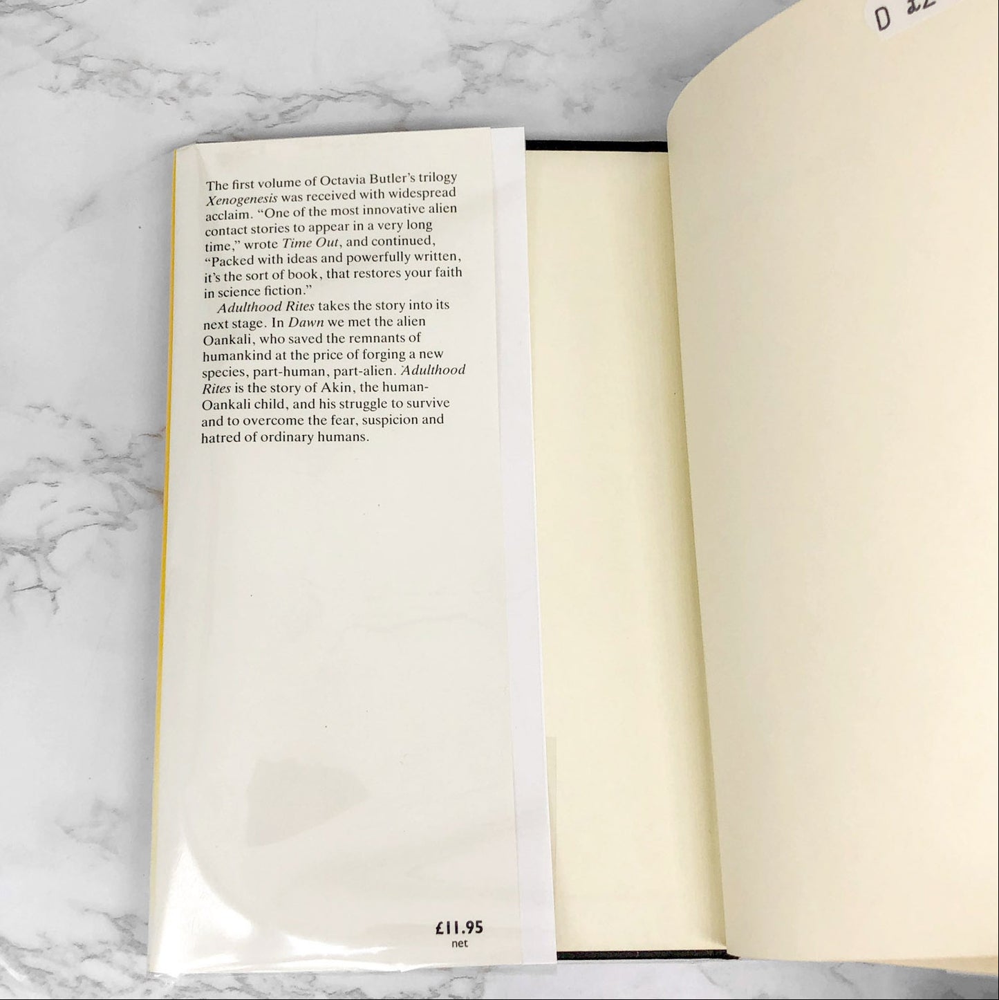 Adulthood Rites by Octavia E. Butler [U.K. FIRST EDITION] 1988 • Gollancz • Publishers Copy