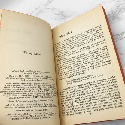 The Adventures of Augie March by Saul Bellow [1965 PAPERBACK] • Crest