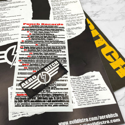 Aerobitch – Steamrollin' [VINYL LP] 2000 • First Pressing w/ Sticker! • Punch Records