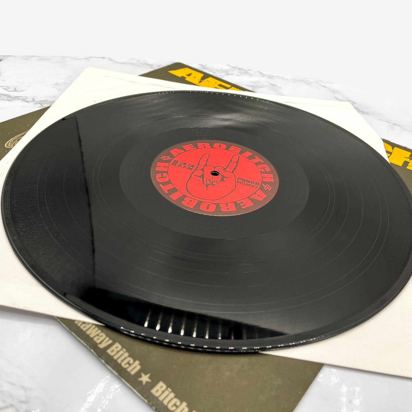 Aerobitch – Steamrollin' [VINYL LP] 2000 • First Pressing w/ Sticker! • Punch Records