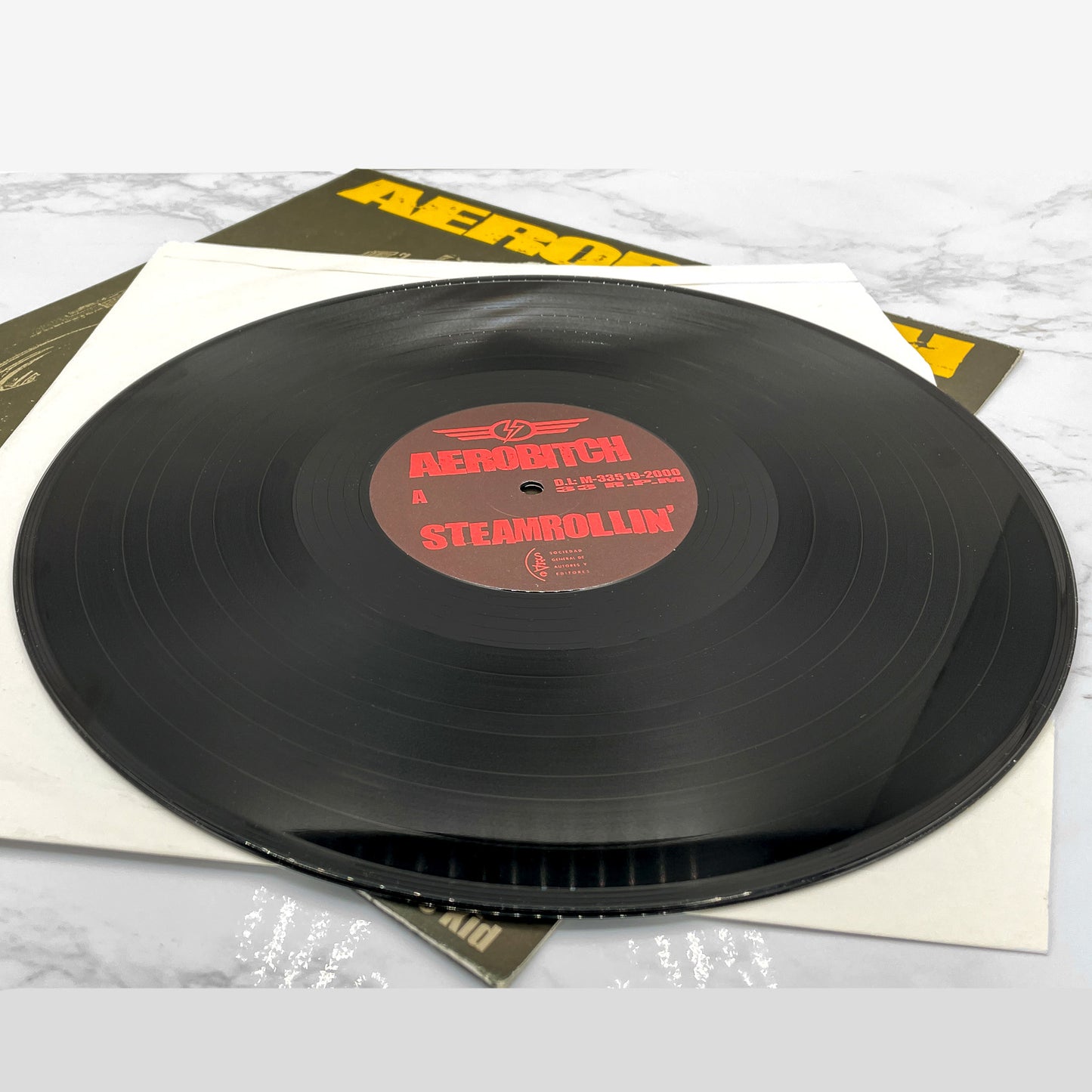 Aerobitch – Steamrollin' [VINYL LP] 2000 • First Pressing w/ Sticker! • Punch Records