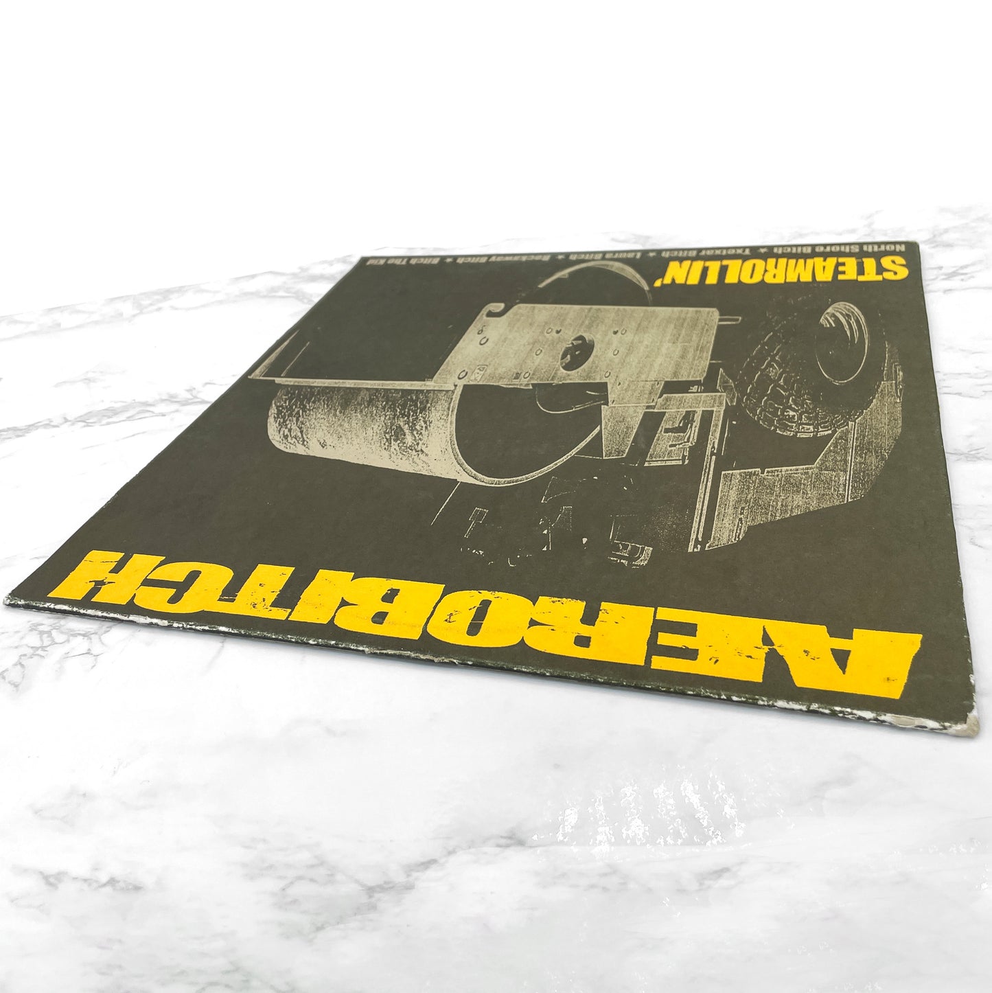 Aerobitch – Steamrollin' [VINYL LP] 2000 • First Pressing w/ Sticker! • Punch Records