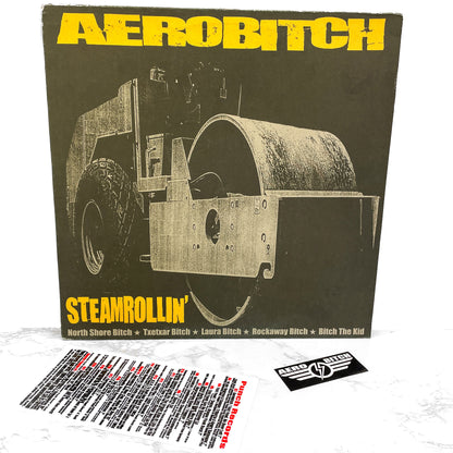Aerobitch – Steamrollin' [VINYL LP] 2000 • First Pressing w/ Sticker! • Punch Records