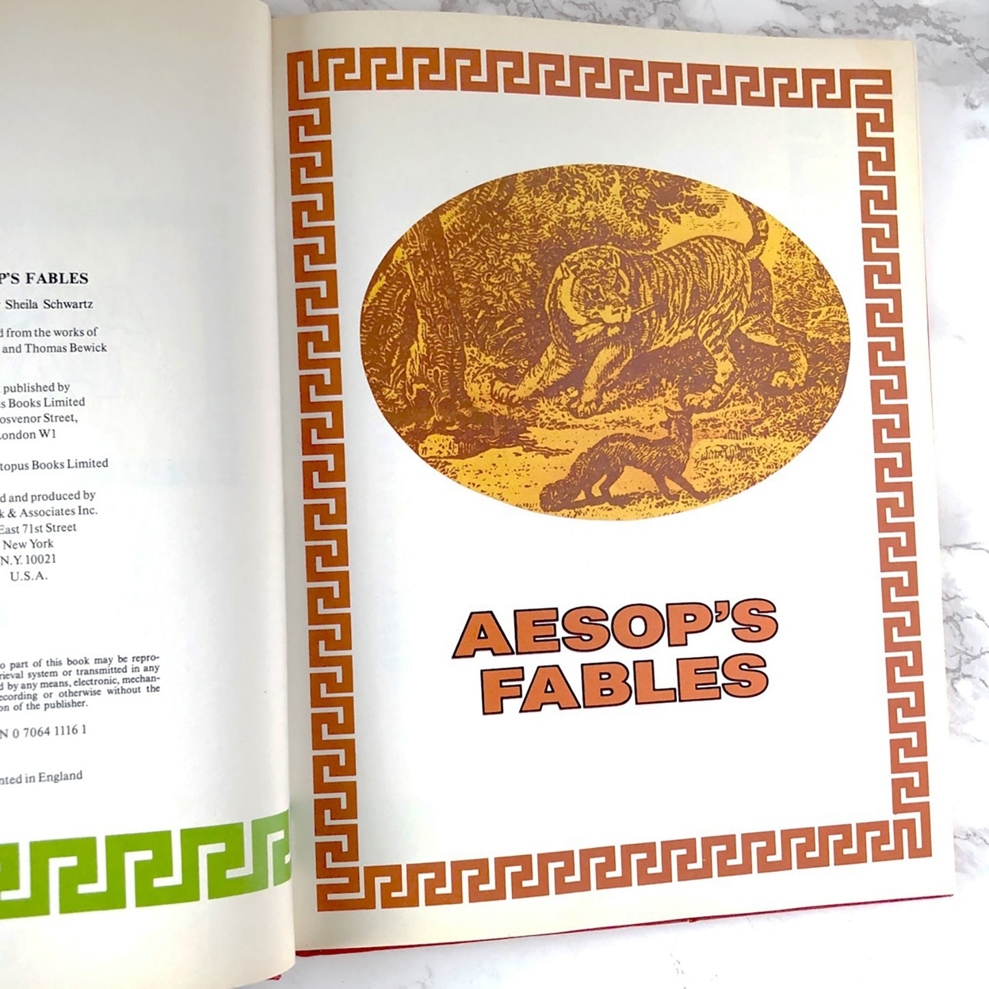 Aesop's Fables edited by Sheila Schwartz [FIRST EDITION U.K. HARDCOVER] 1979 • Octopus Books