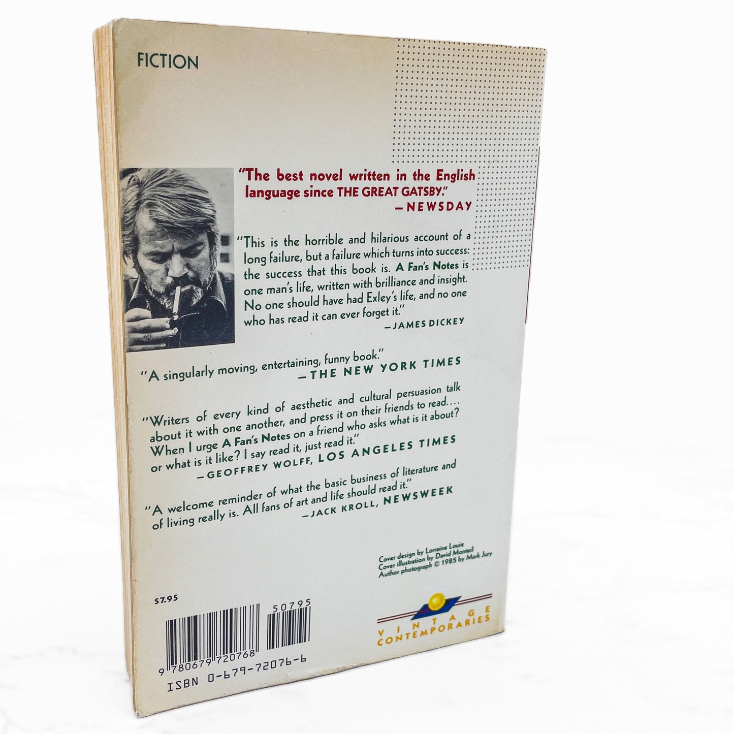 A Fan's Notes by Frederick Exley [TRADE PAPERBACK] 1988 • Vintage Contemporaries