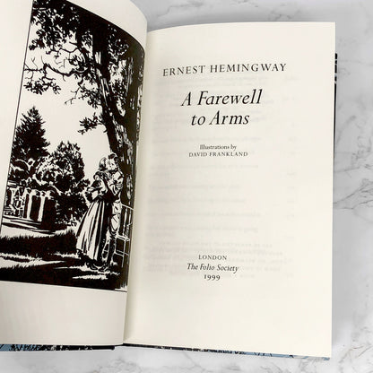 A Farewell to Arms by Ernest Hemingway [THE FOLIO SOCIETY] 1999 • Rare U.K. Illustrated Edition