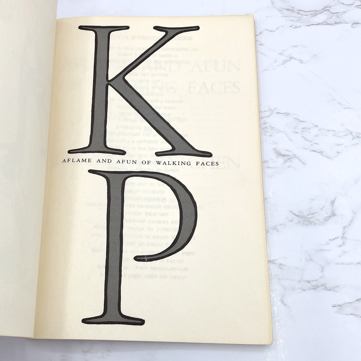 Aflame and Afun of Walking Faces: Fables & Drawings by Kenneth Patchen [FIRST EDITION PAPERBACK] 1970 • New Directions