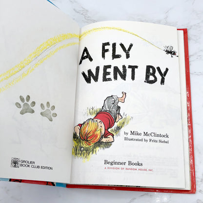 A Fly Went By by Mike McClintock & Fritz Siebel [VINTAGE HARDCOVER] BCE • Beginner Books