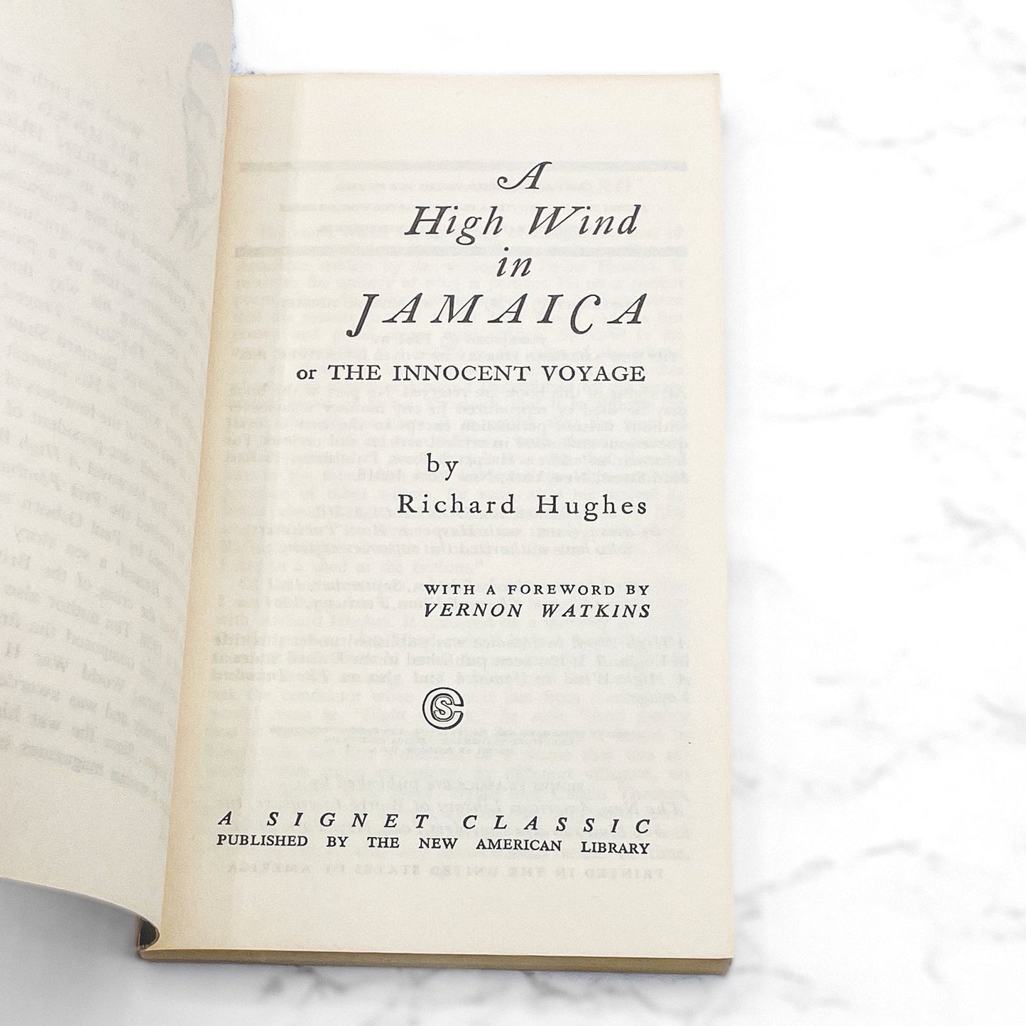 A High Wind in Jamaica by Richard Hughes [1964 PAPERBACK] • Signet Classics