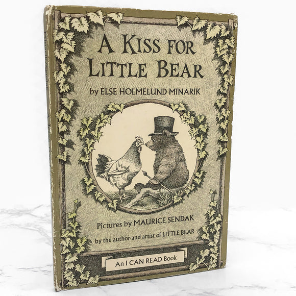 A Kiss For Little Bear [Little Bear #5] by Else Holmelund Minarik & Maurice Sendak [1968 HARDCOVER] • Harper & Row