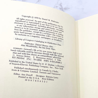 Alan Mendelsohn, The Boy From Mars by Daniel M. Pinkwater [FIRST EDITION • FIRST PRINTING] 1979 • E.P. Dutton