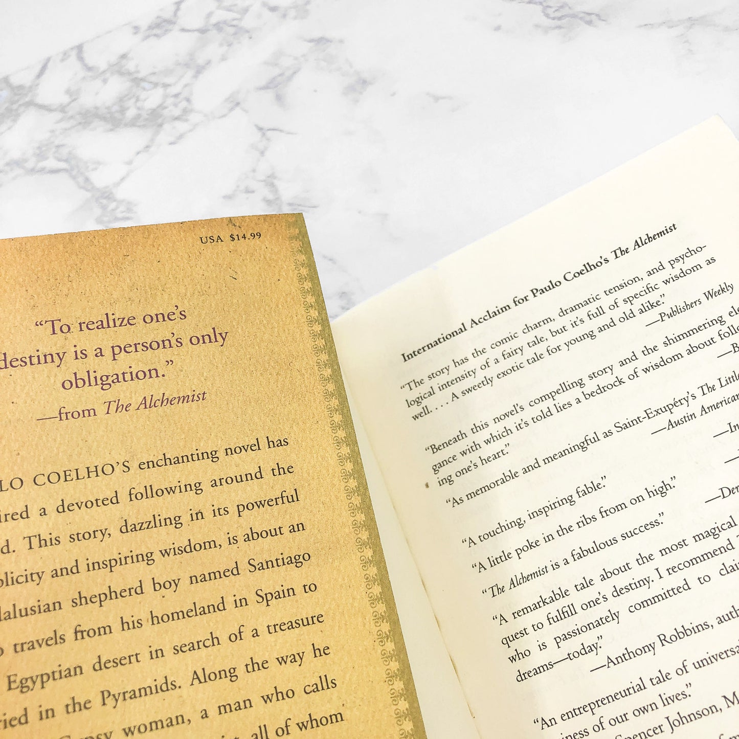 The Alchemist by Paulo Coelho [TRADE PAPERBACK] 1998 • Harper