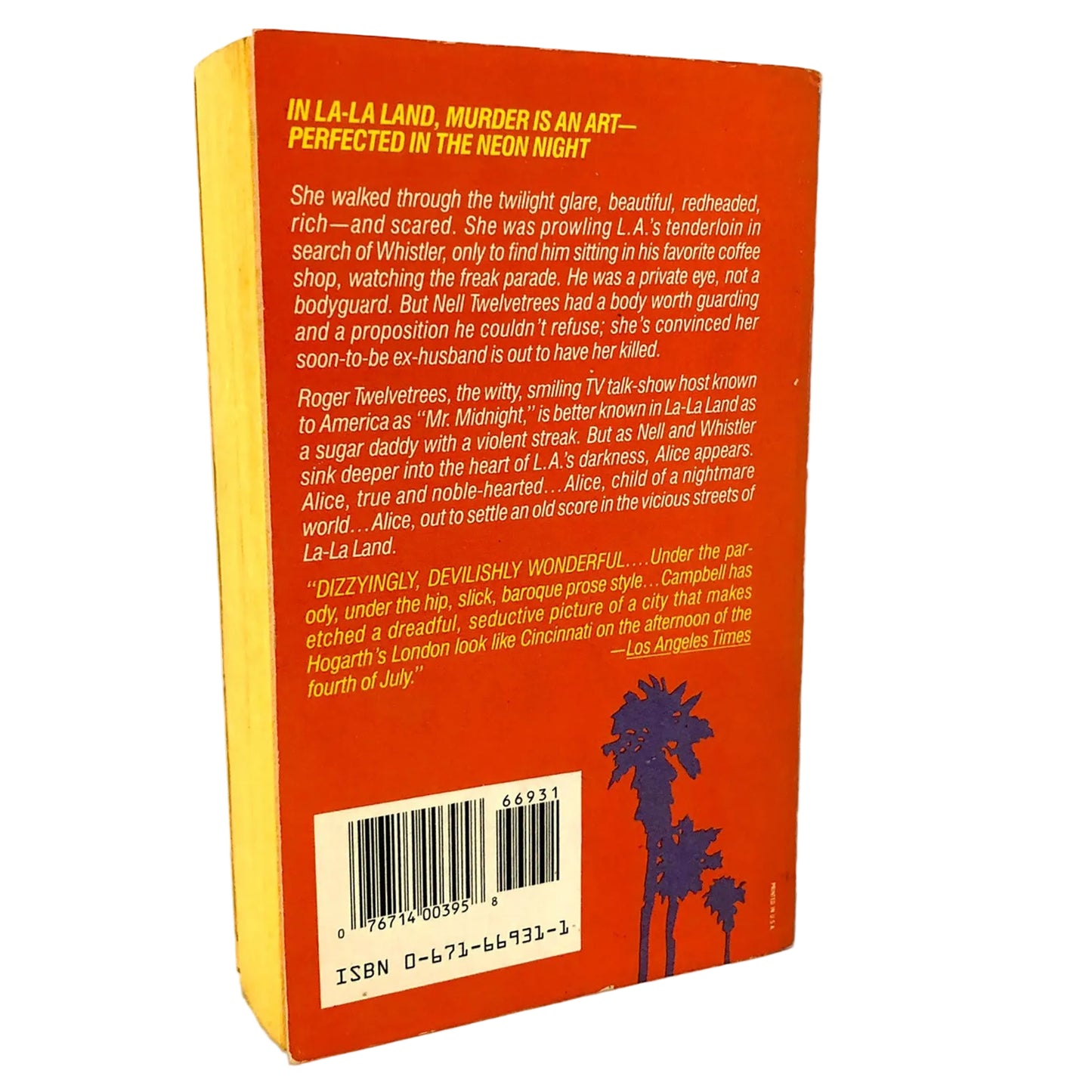 Alice in La-La Land by Robert Campbell [FIRST PAPERBACK PRINTING] 1988 • Pocket