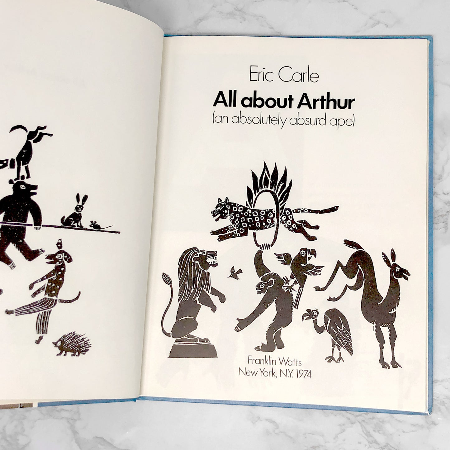 All About Arthur (an absolutely absurd ape) by Eric Carle [FIRST EDITION] 1974 • Franklin Watts
