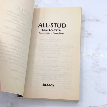 All-Stud by Clay Caldwell [PAPERBACK RE-ISSUE] 1993 • Badboy • Gay Sci-Fi Sleaze