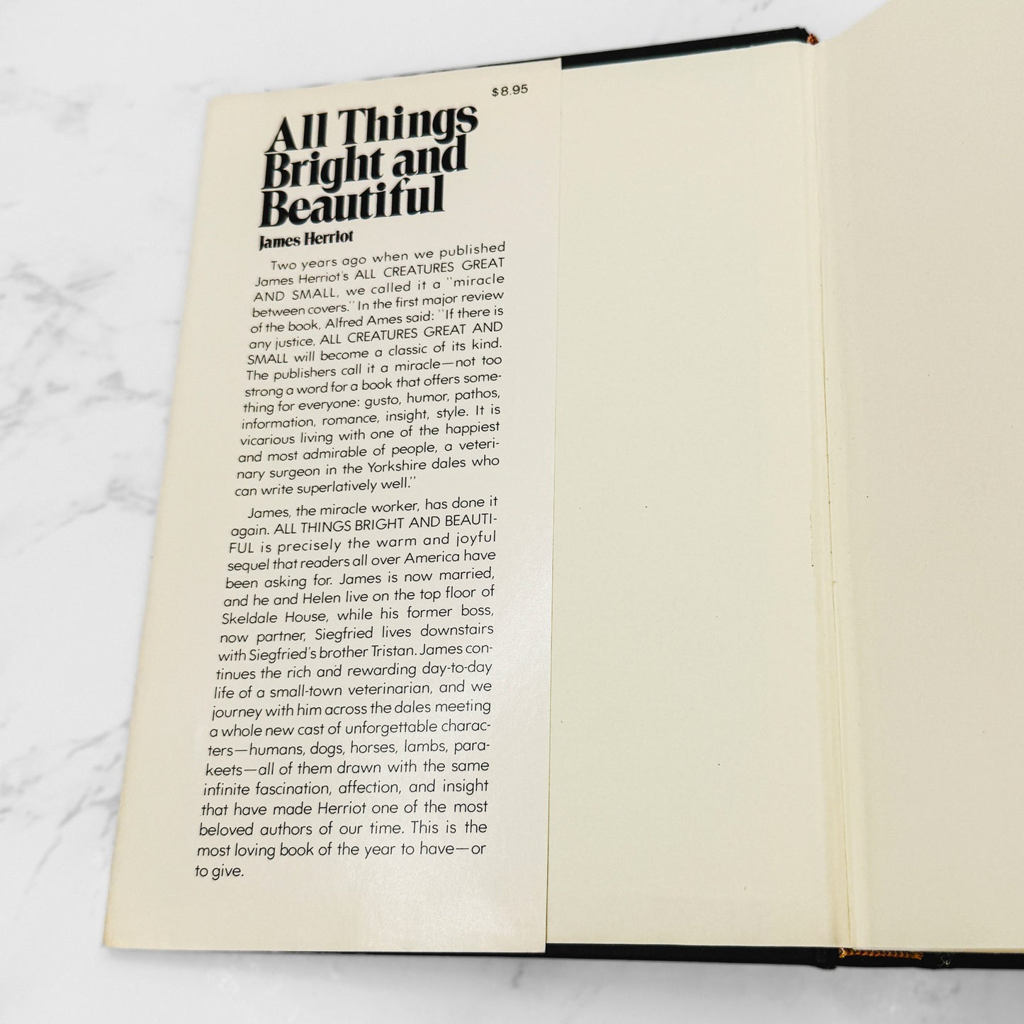 All Things Bright and Beautiful by James Herriot [FIRST EDITION • FIRST PRINTING] 1974 • St. Martin's