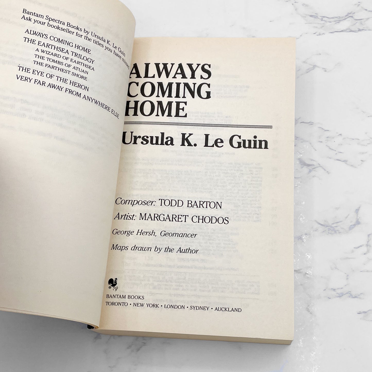 Always Coming Home by Ursula K. Le Guin [FIRST PAPERBACK EDITION] 1987 • Bantam