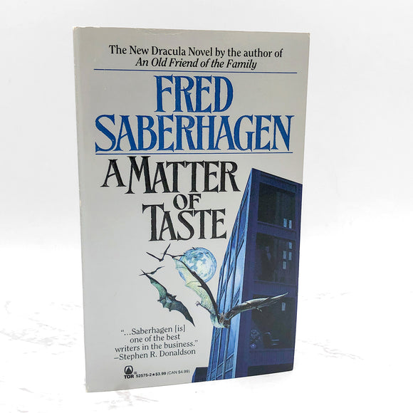 A Matter of Taste by Fred Saberhagen [FIRST PAPERBACK EDITION] 1992 • TOR Horror