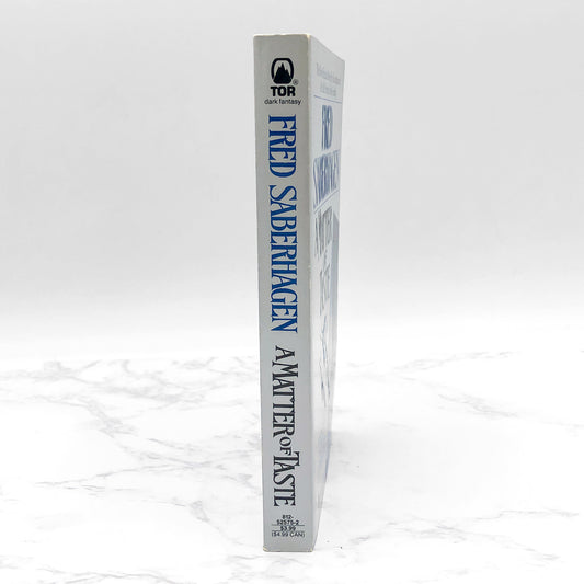 A Matter of Taste by Fred Saberhagen [FIRST PAPERBACK EDITION] 1992 • TOR Horror