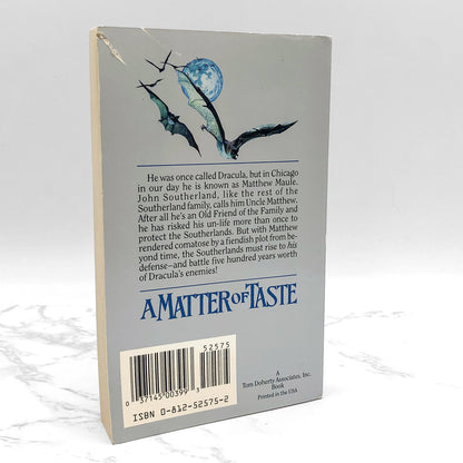 A Matter of Taste by Fred Saberhagen [FIRST PAPERBACK EDITION] 1992 • TOR Horror