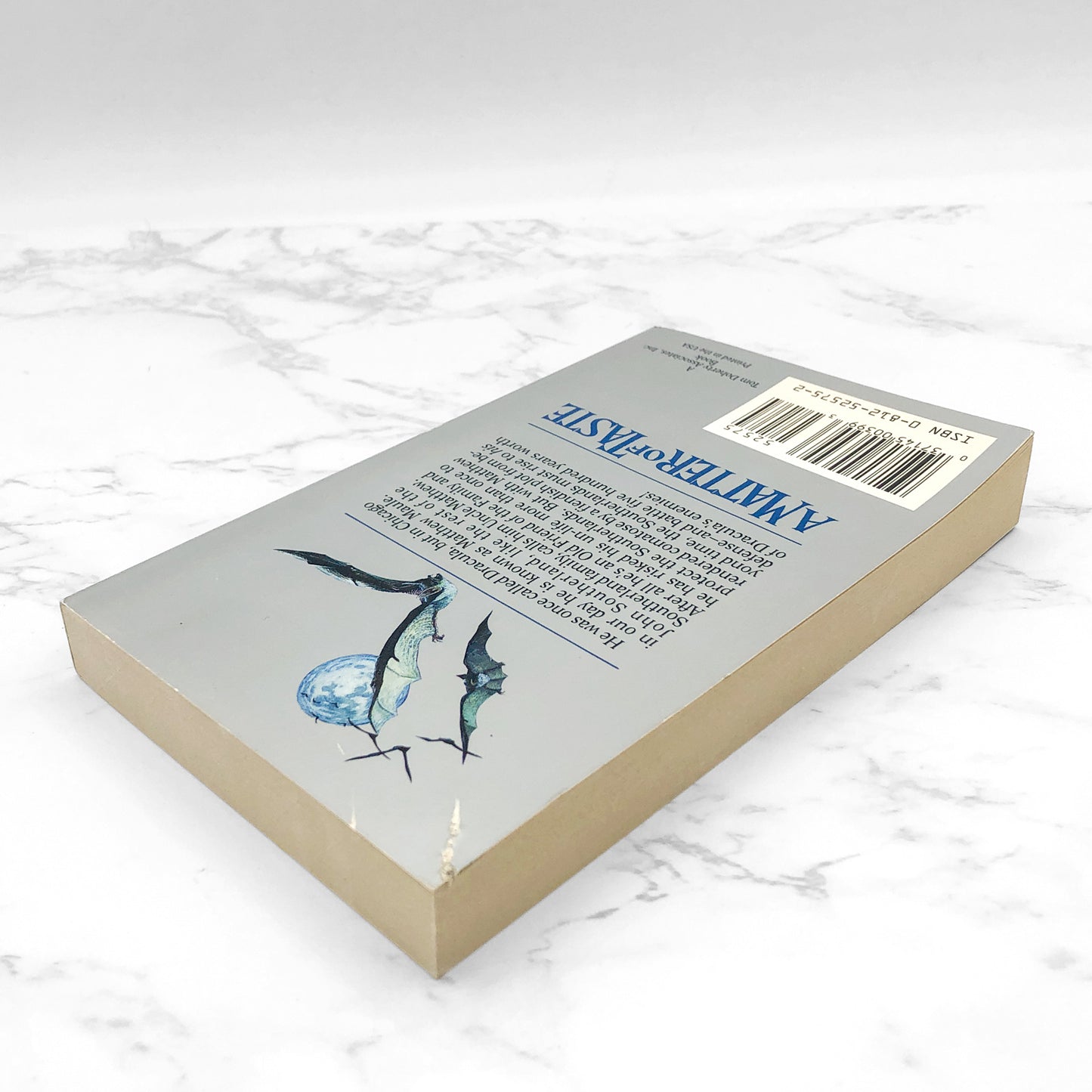 A Matter of Taste by Fred Saberhagen [FIRST PAPERBACK EDITION] 1992 • TOR Horror