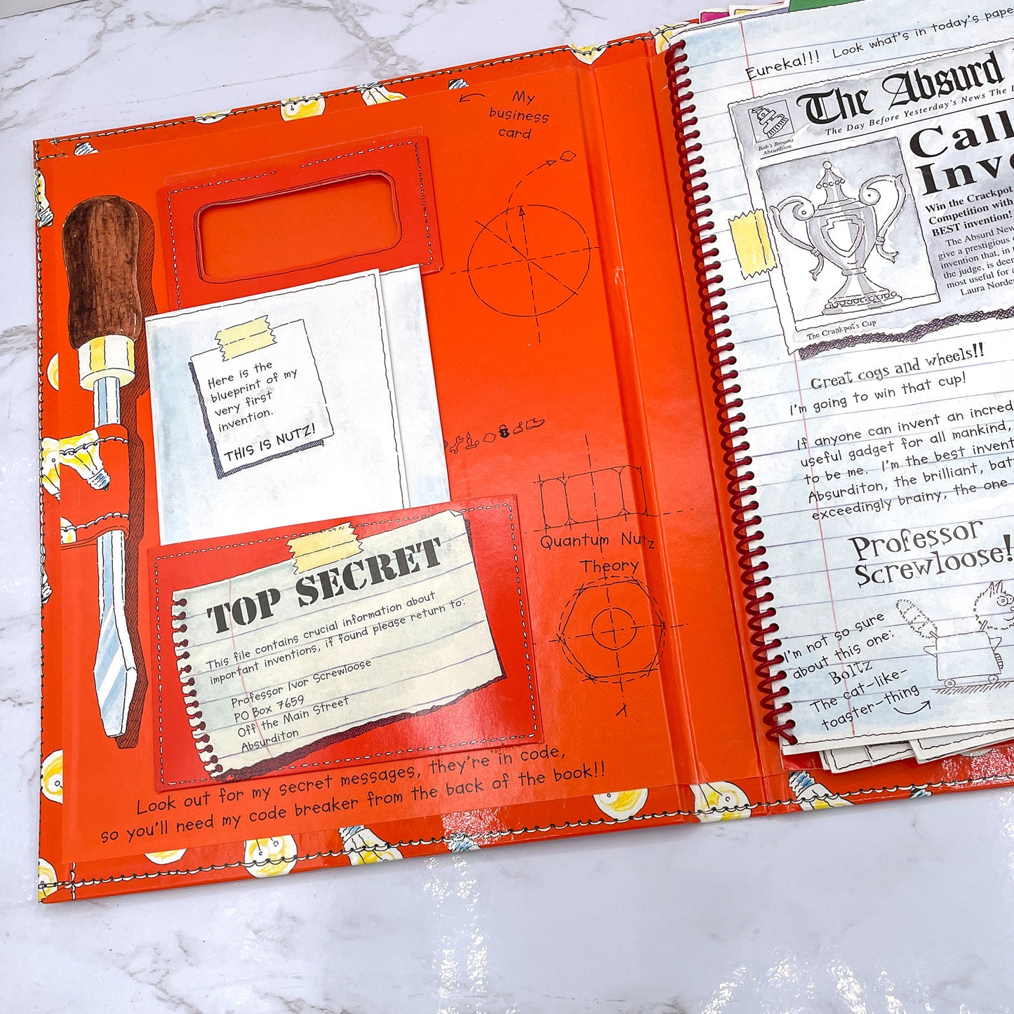 The Amazing Inventions of Professor Screwloose by Iain Smyth [FIRST EDITION POP-UP BOOK] 1998 • Envision Publishing