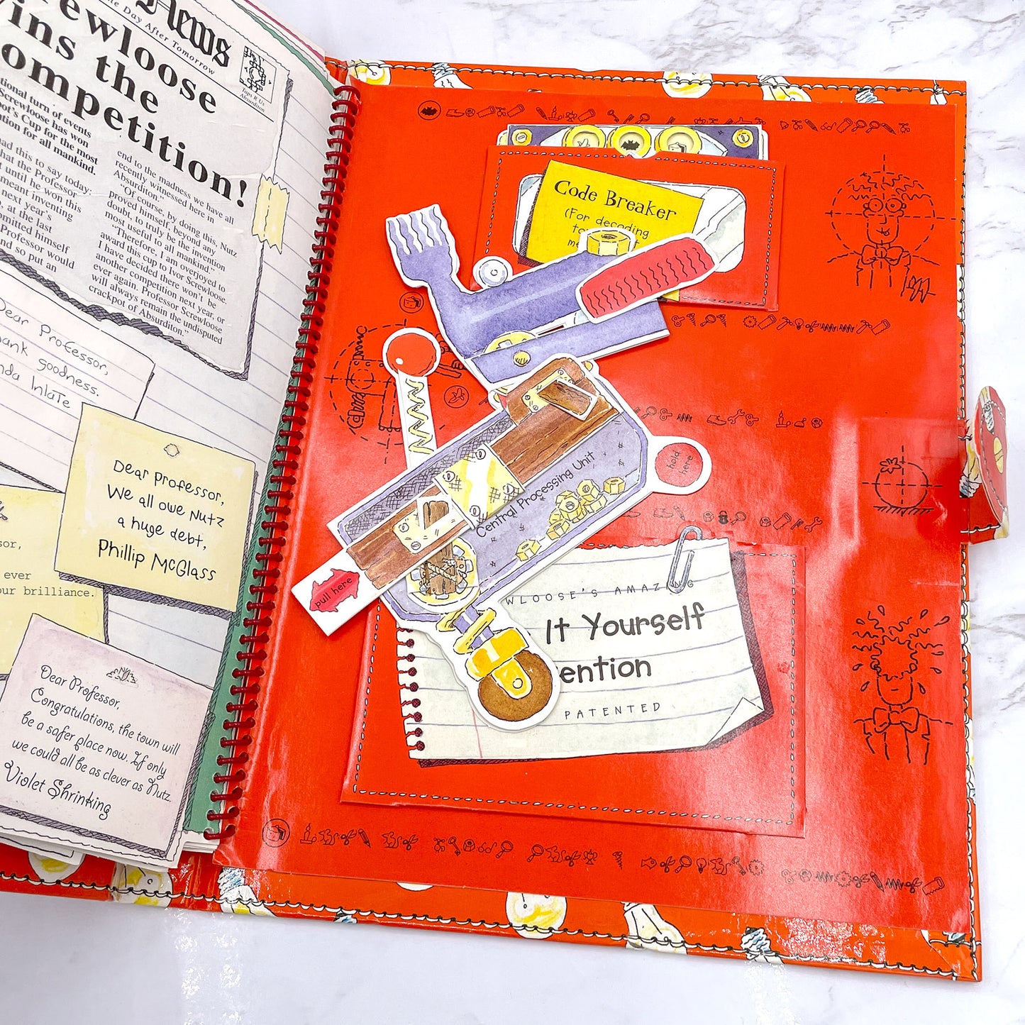 The Amazing Inventions of Professor Screwloose by Iain Smyth [FIRST EDITION POP-UP BOOK] 1998 • Envision Publishing